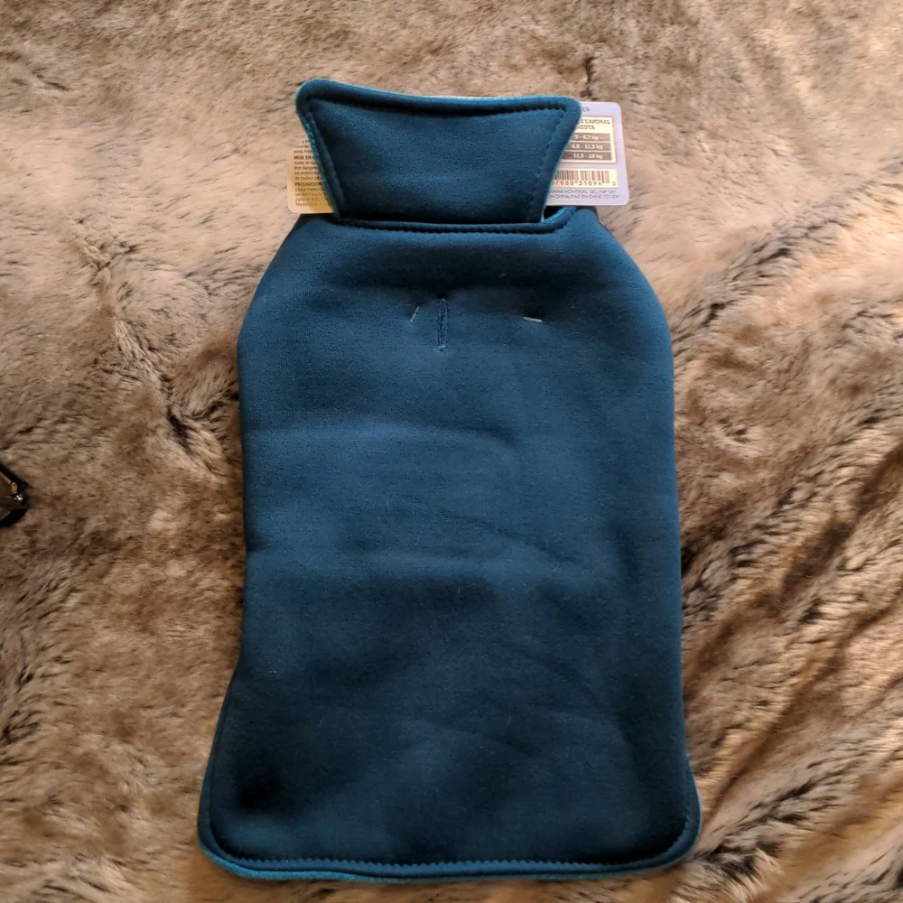Sold🌷5 for $20🌷 SM - ADD-ON: Teal Reversable Polar Fleece Dog Coat - Picture 2 of 8